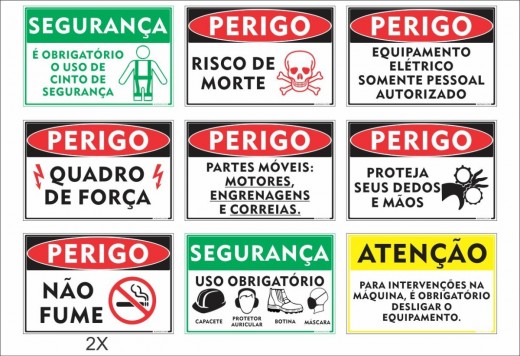 PLACAS DE SEGURANÇA STEEL